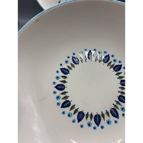 Vtg MCM Marcrest Swiss Alpine Chalet 3 Pc Platter Serving Bowl - Picture 5 of 14